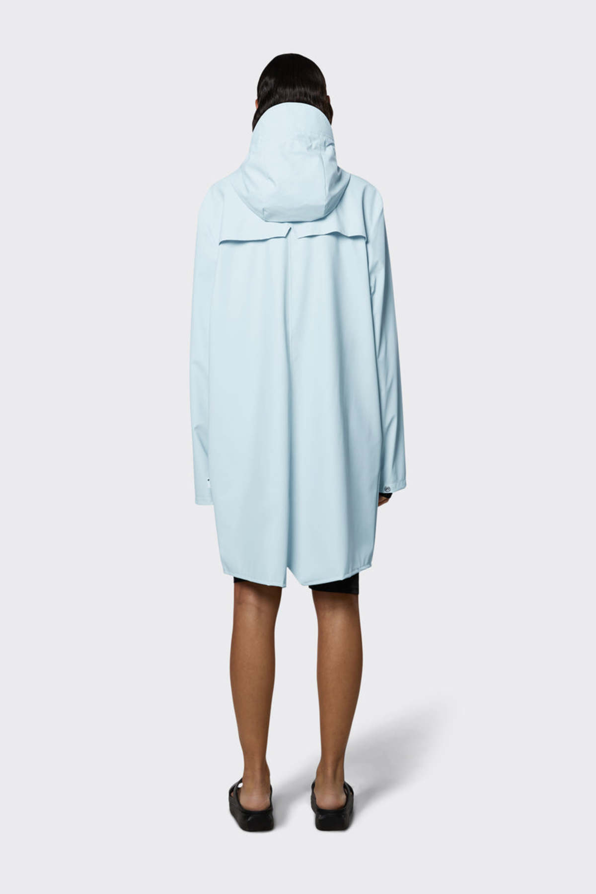 Rains Long Rain Jacket Sky Garmentory