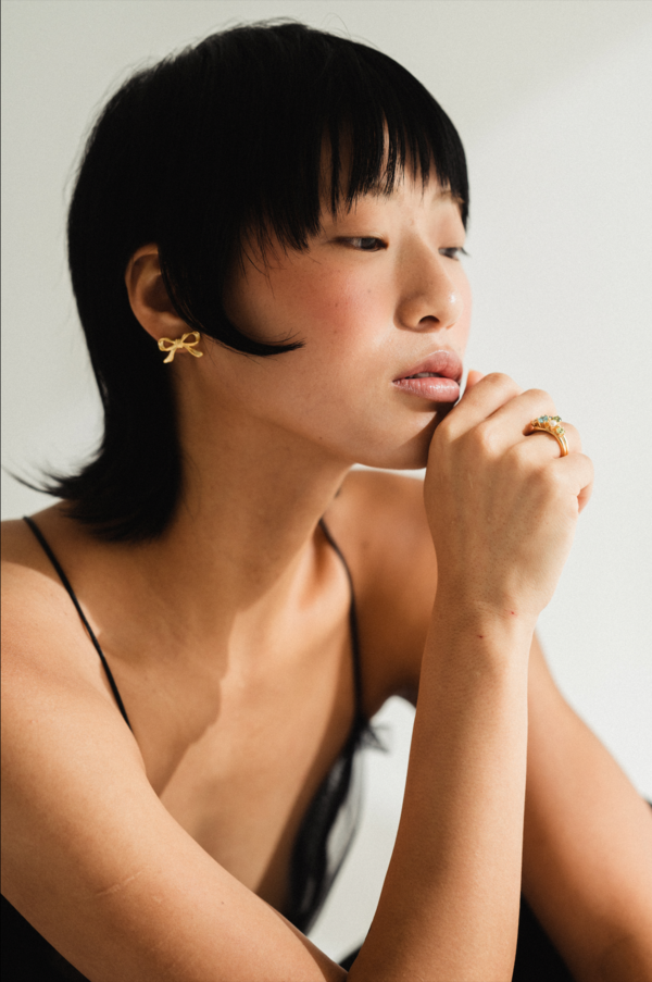 SUNDAY STEPHENS Bow Peep Earrings