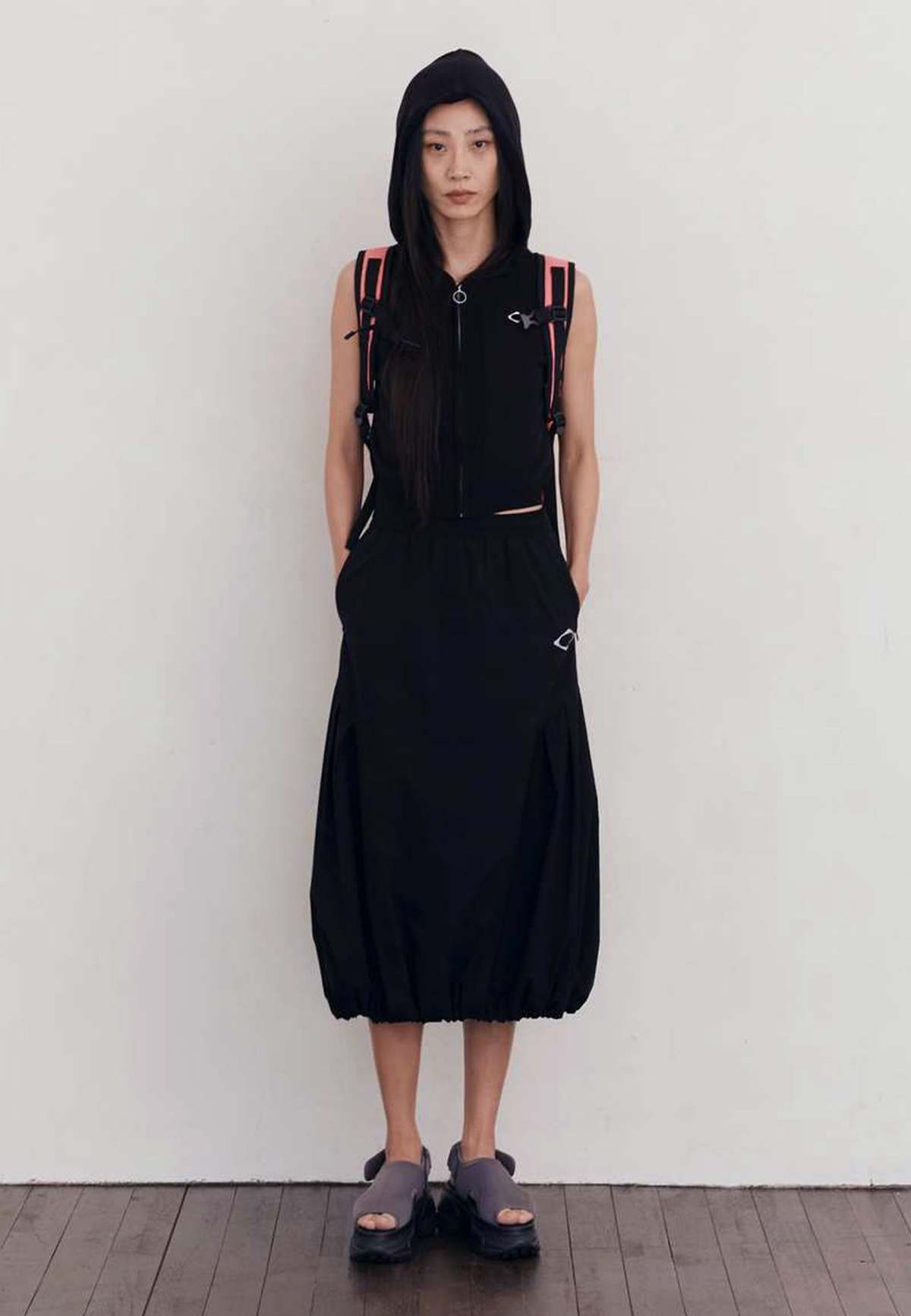 MSCHF Rhombus Hooded Knit Vest - Black | Garmentory