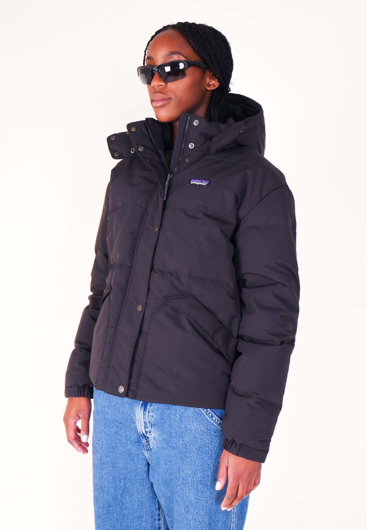 Patagonia Women's Downdrift Jacket Black Garmentory