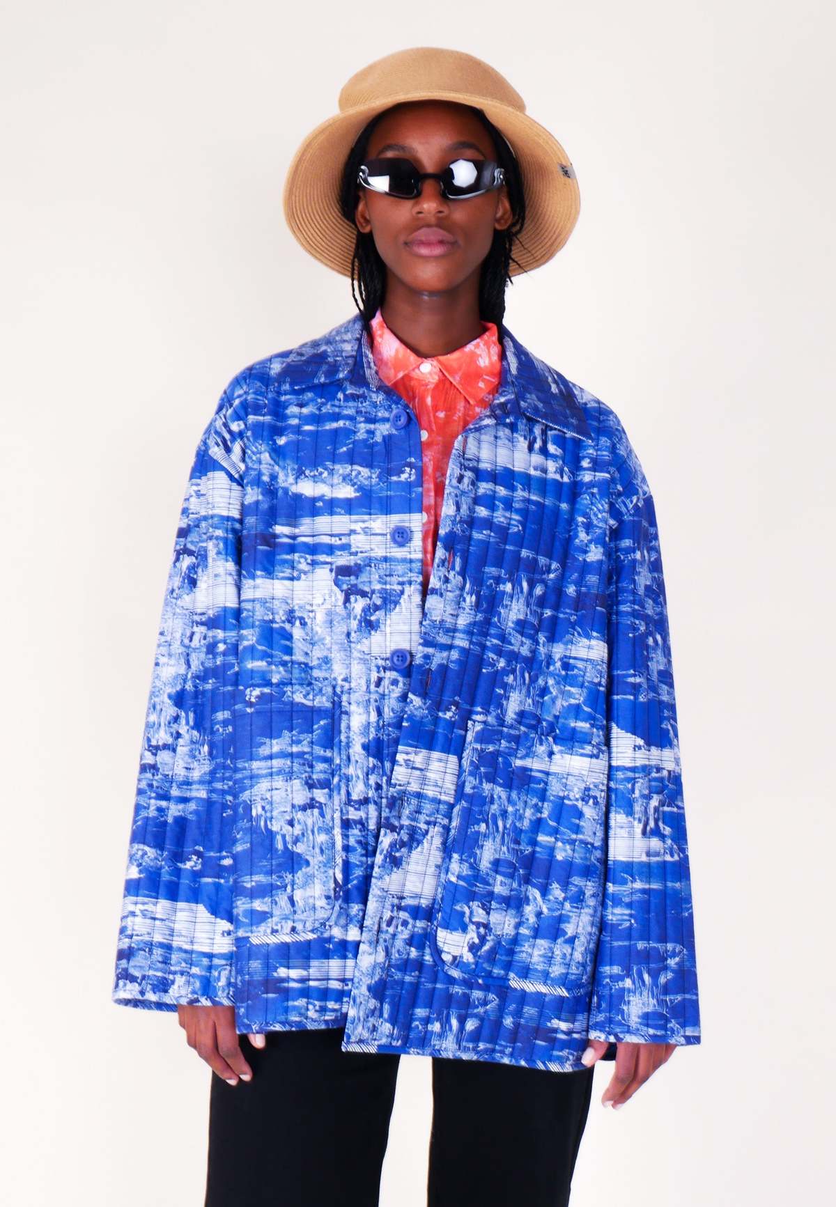 Henrik Vibskov Wheel Padded Jacket - Blue Riddle | Garmentory