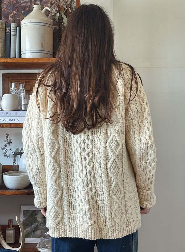 Oversized Fisherman Cardigan | Garmentory