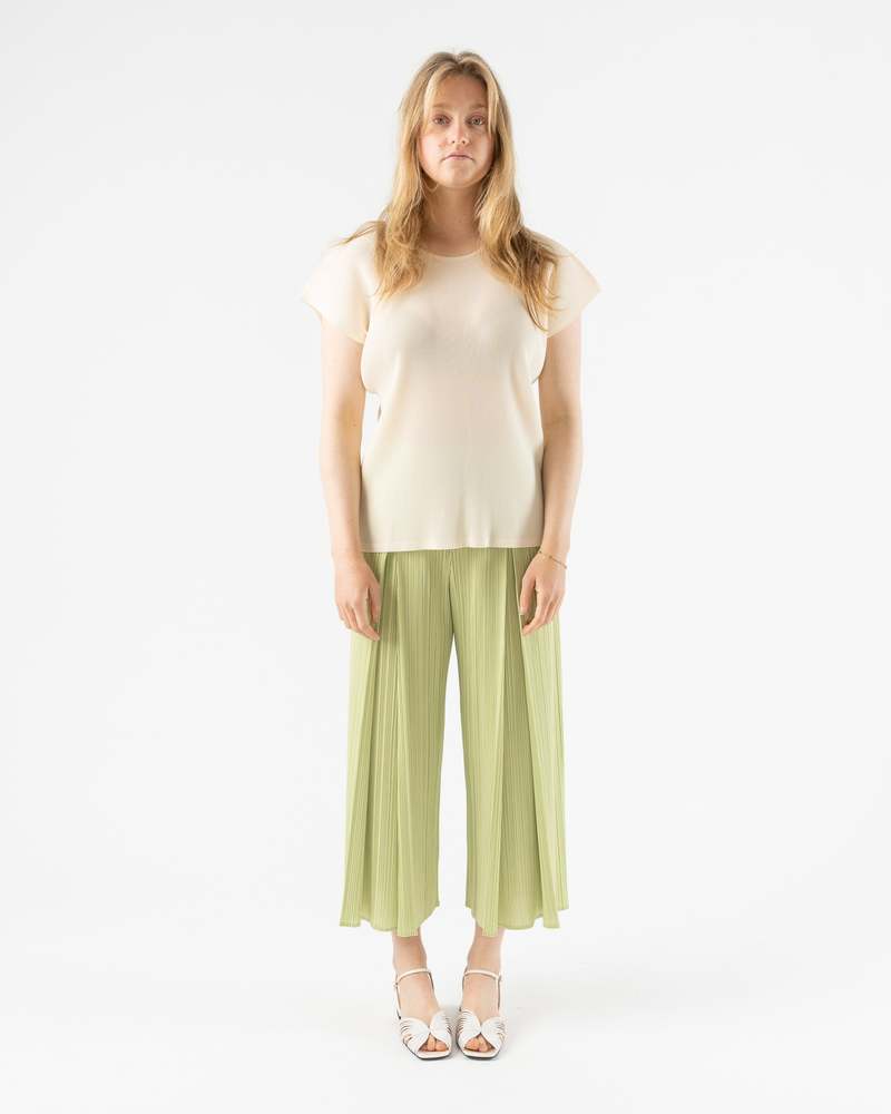Pleats Please Issey Miyake Mist April Top in Cream | Garmentory