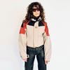 Martine Rose Shrunken Sports Jacket - Red/Black/Beige - Thumbnail 1