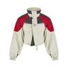 Martine Rose Shrunken Sports Jacket - Red/Black/Beige - Thumbnail 6