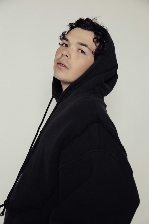 ERL Premium Swirl Hoodie - Black | Garmentory