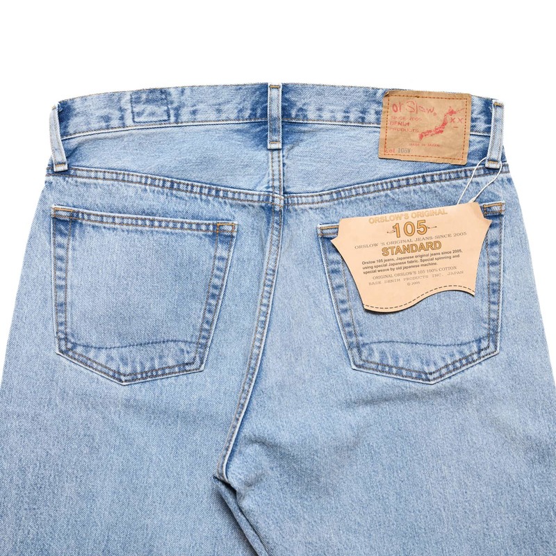 Orslow 105 90's Standard Fit Jeans - Sky Blue Orslow 105 90's Standard Fit Jeans - Sky Blue