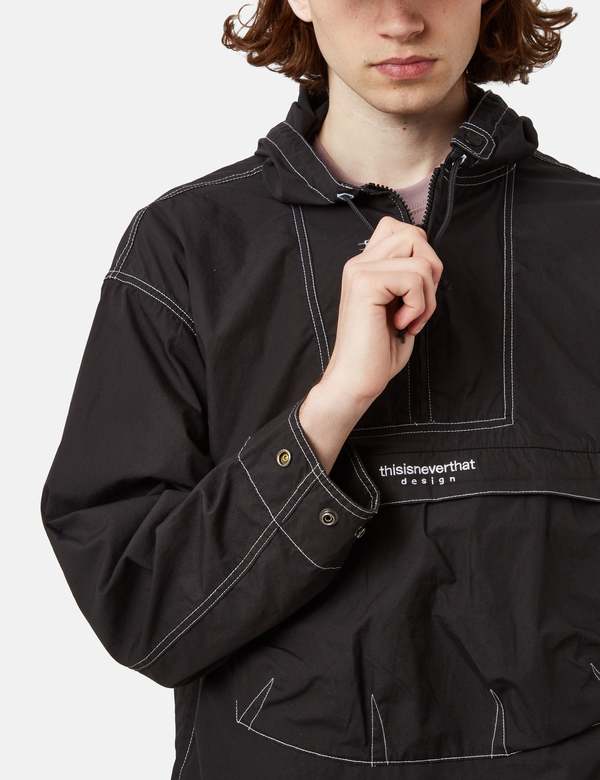 【thisisneverthat Anorak Jacket】 Black Thisisneverthat Anorak Jacket - Black | Garmentory