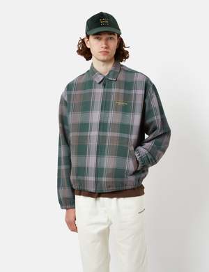 Thisisneverthat Big Plaid Flannel Jacket Lavender Purple