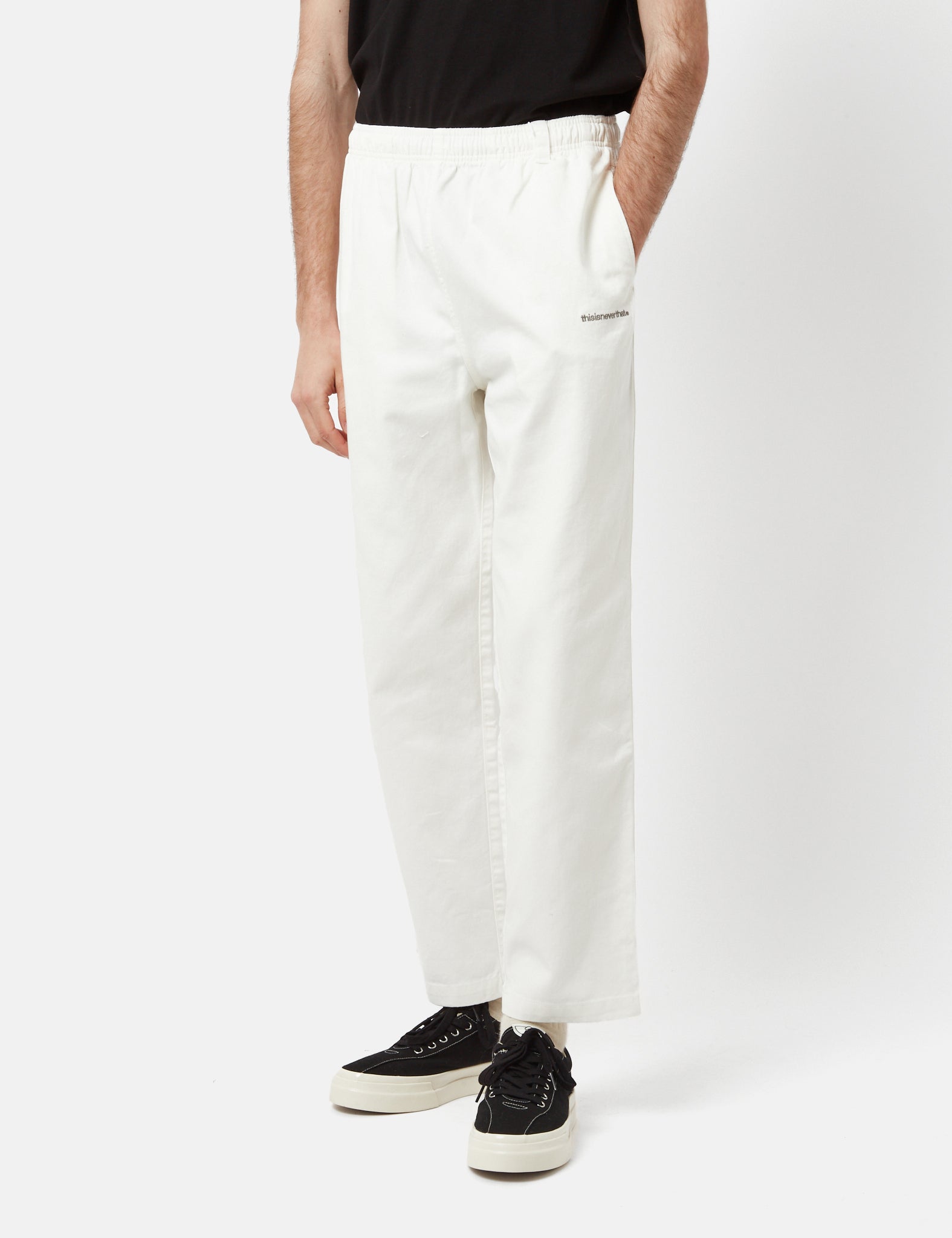 【THISISNEVERTHAT】イージーパンツクリーム Thisisneverthat Relaxed Easy Pant - Cream | Garmentory