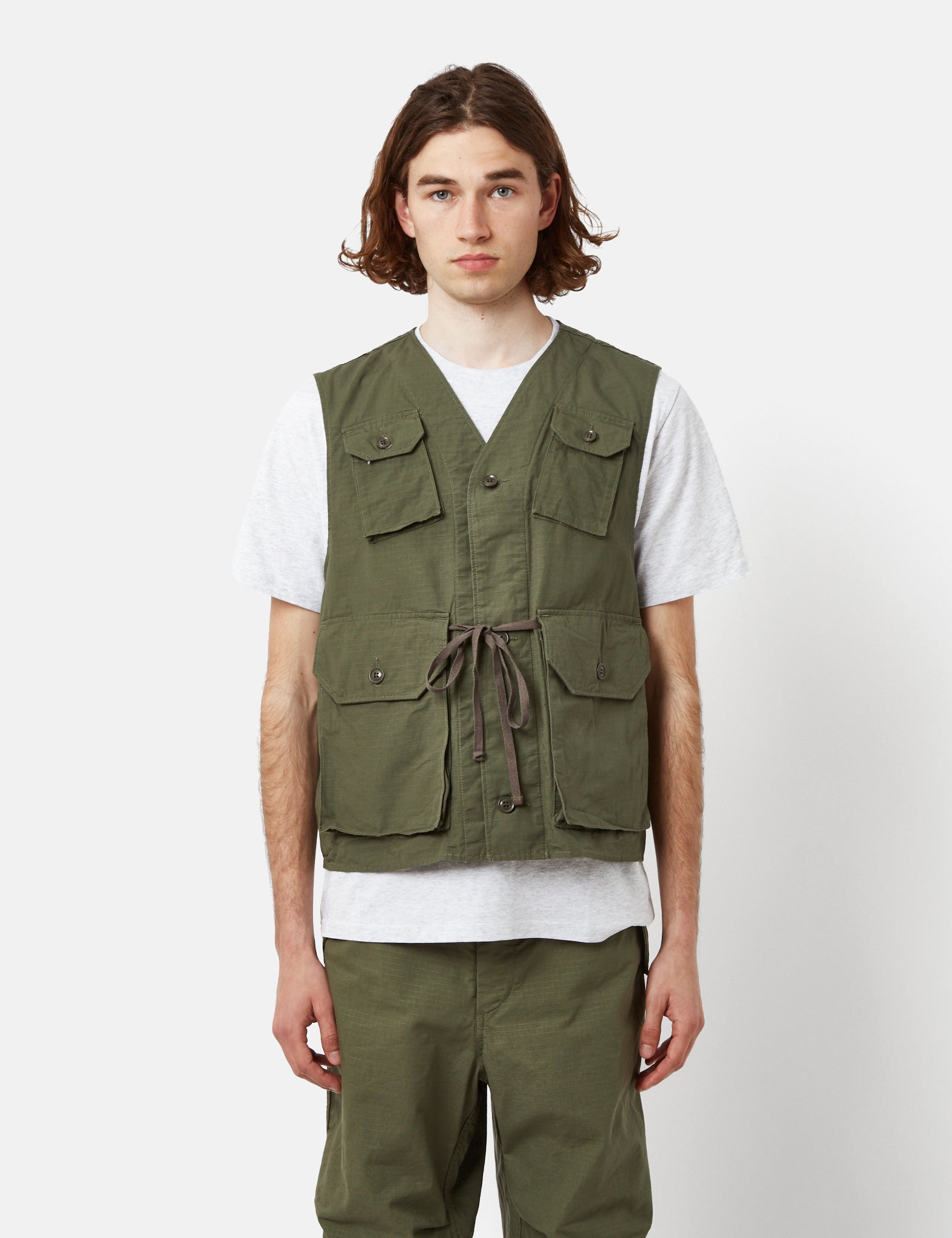 ENGINEERED GARMENTS C−1 vest ベスト　サイズＭ Engineered Garments / C-1 Vest - CP Denim (Black)