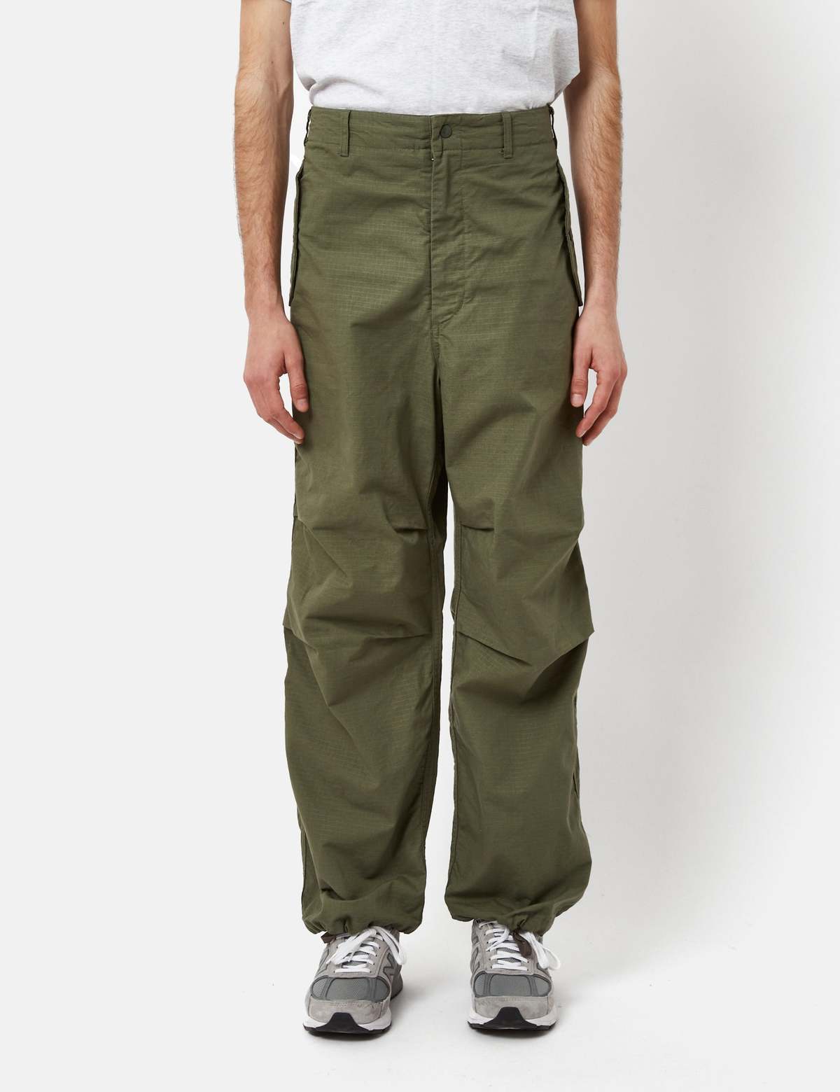 Engineered Garments Over Pant Olive Nylon Ripstop – The Foxhole