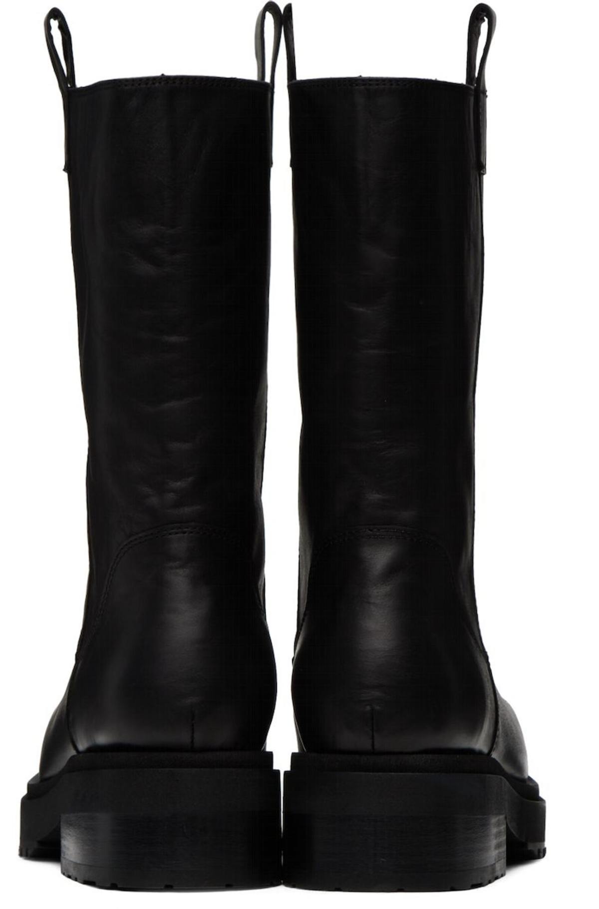 Eckhaus Latta Stacked Boots - Black - Image 2 of 4