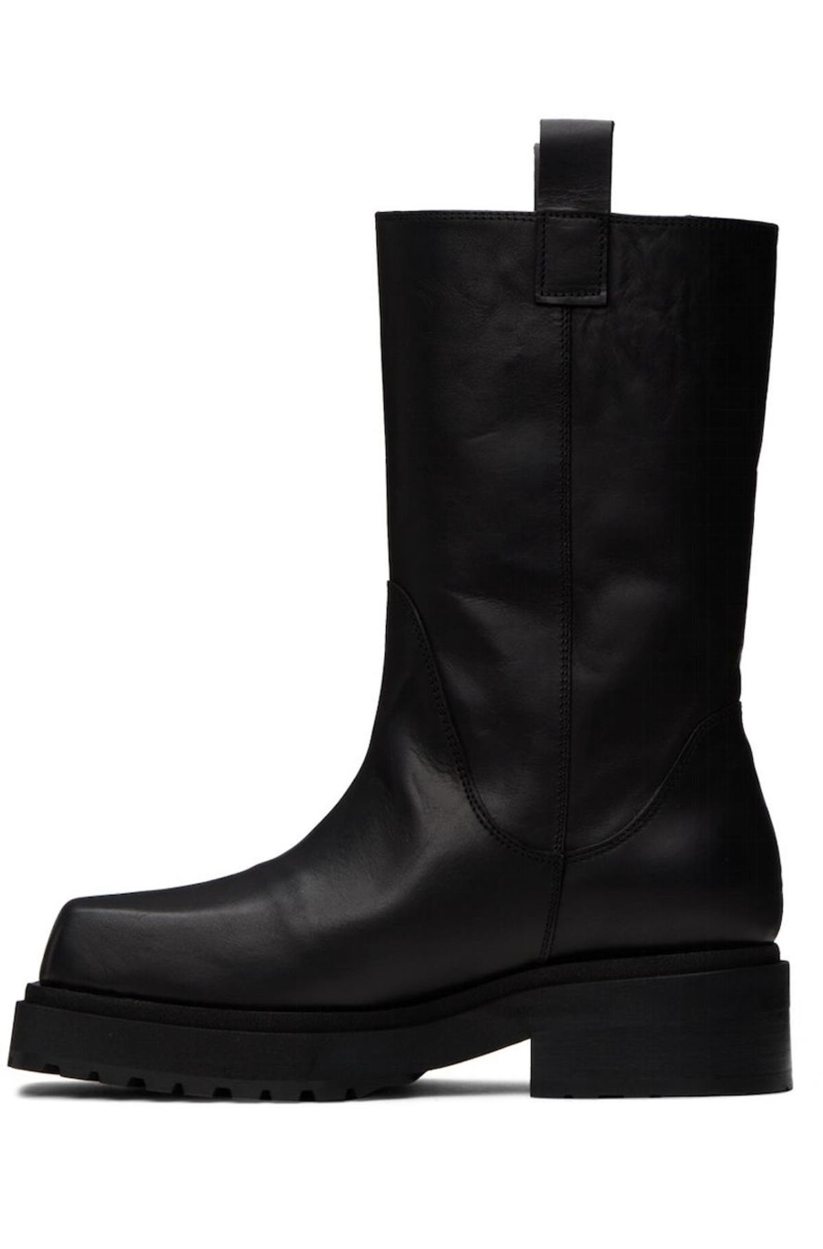 Eckhaus Latta Stacked Boots - Black - Image 3 of 4