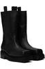 Eckhaus Latta Stacked Boots - Black - Thumbnail 4