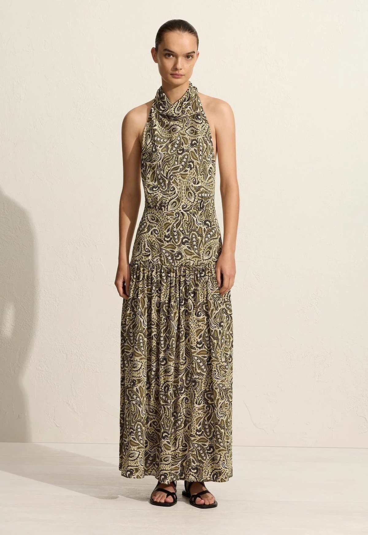 Matteau Scarf Halter Dress - Paisley | Garmentory