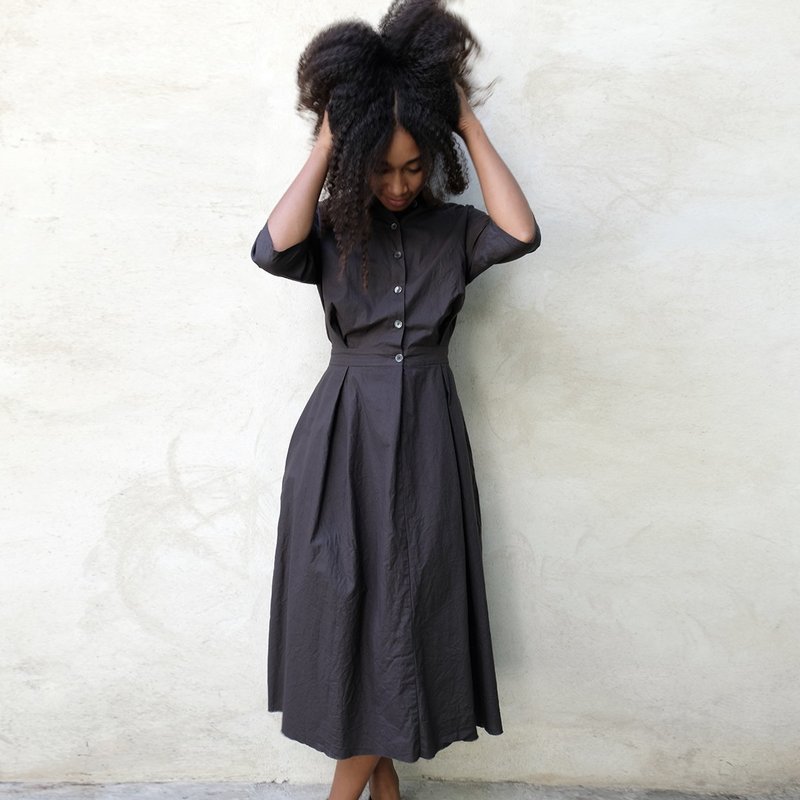 Elsa Esturgie Icone Dress Carbon Garmentory