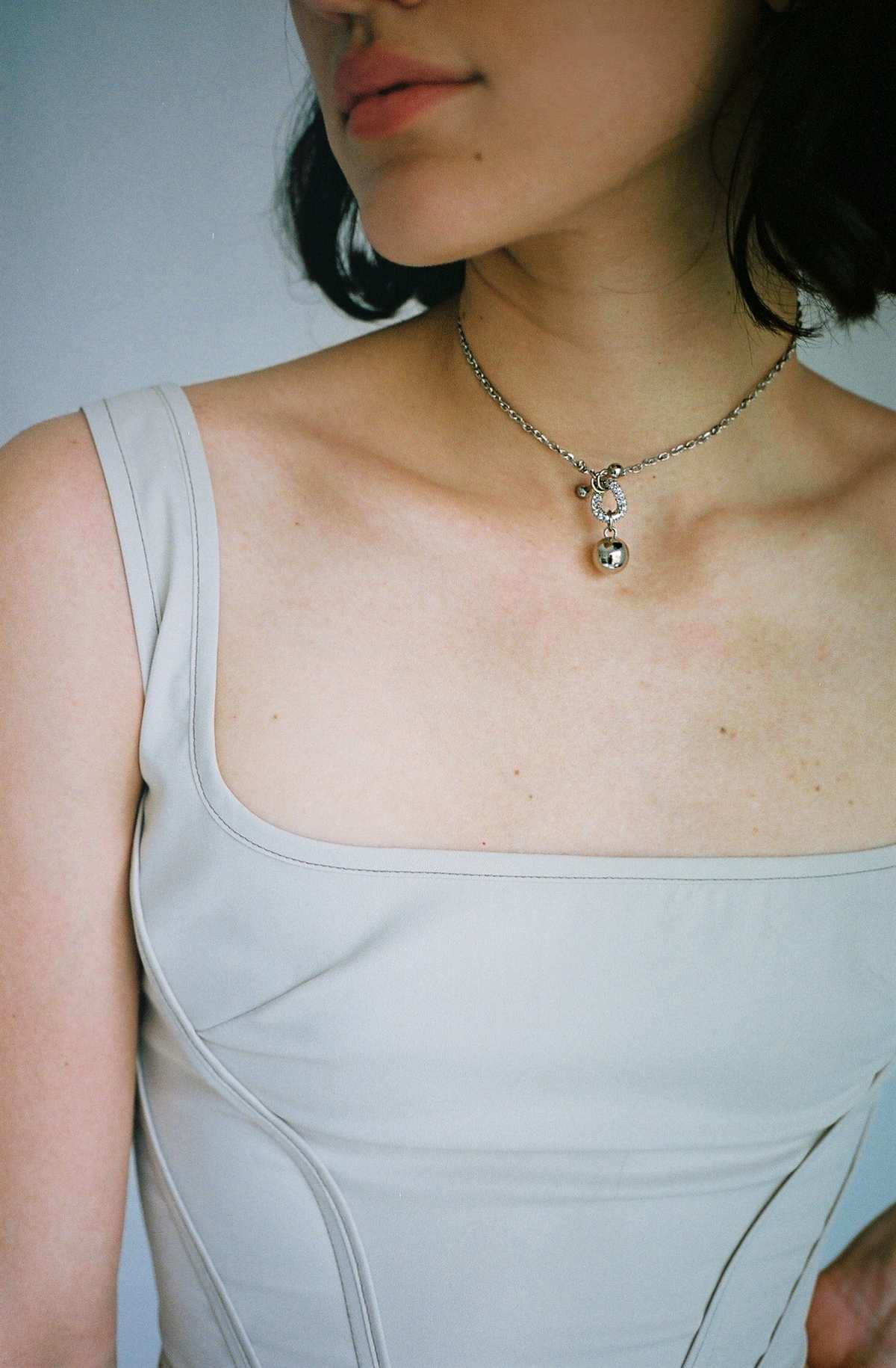 Justine Clenquet Gordon Choker - Silver | Garmentory Justine Clenquet Gordon Choker - Silver | Garmentory