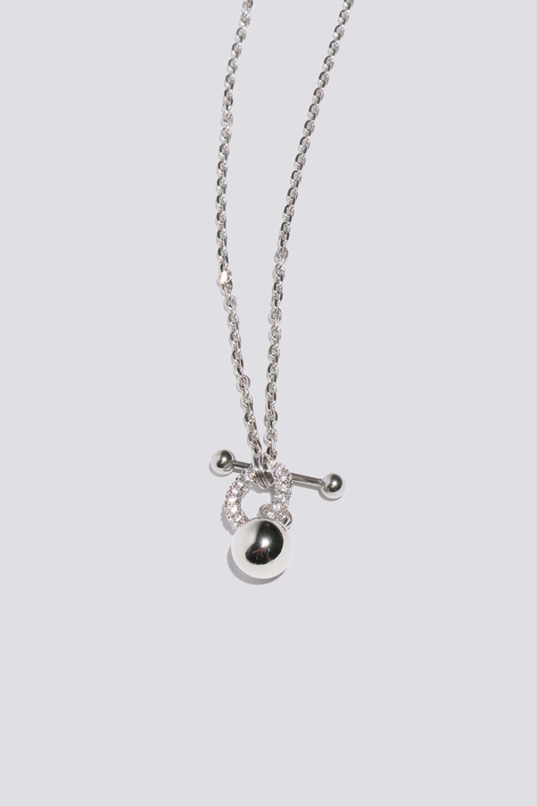 Justine Clenquet Gordon Choker - Silver | Garmentory Justine Clenquet Gordon Choker - Silver | Garmentory