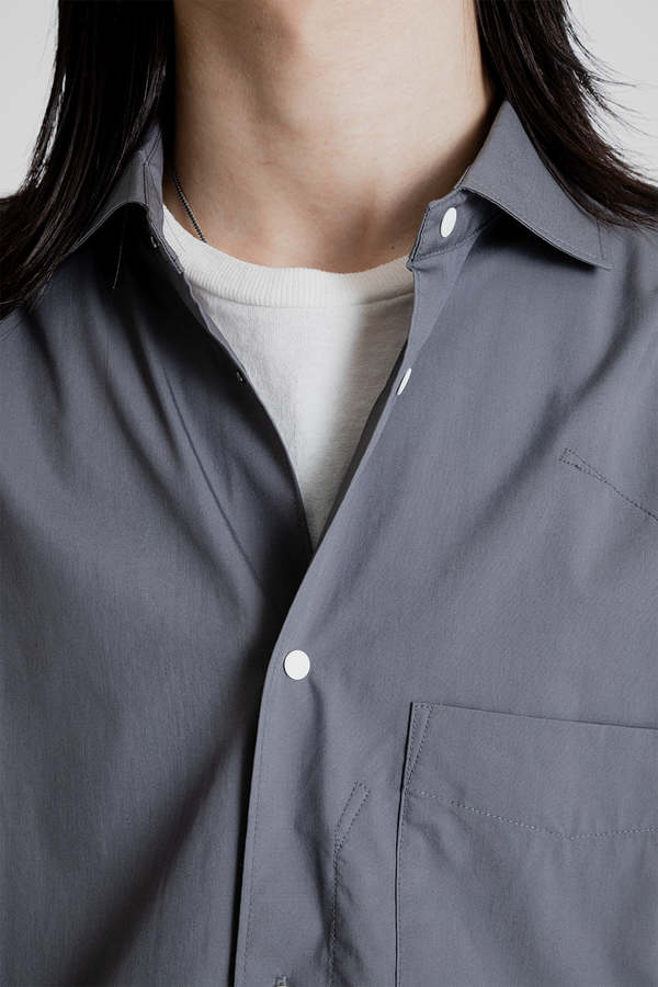 Goldwin Mobility Comfortable Half Sleeve Shirt - Gray | Garmentory