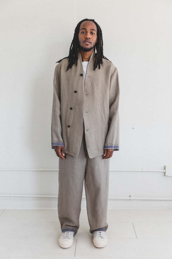 Tukir Sanpo Linen Jacket - Stripe | Garmentory