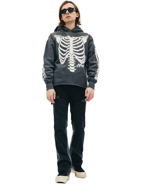 トップス SAINT MICHAEL BONE KINT size L Saint-Michael-Bone-printed-
