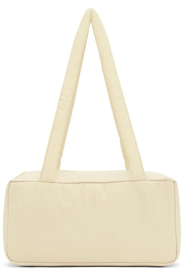 AMOMENTO Padded Square Shoulder Bag - Light Beige | Garmentory