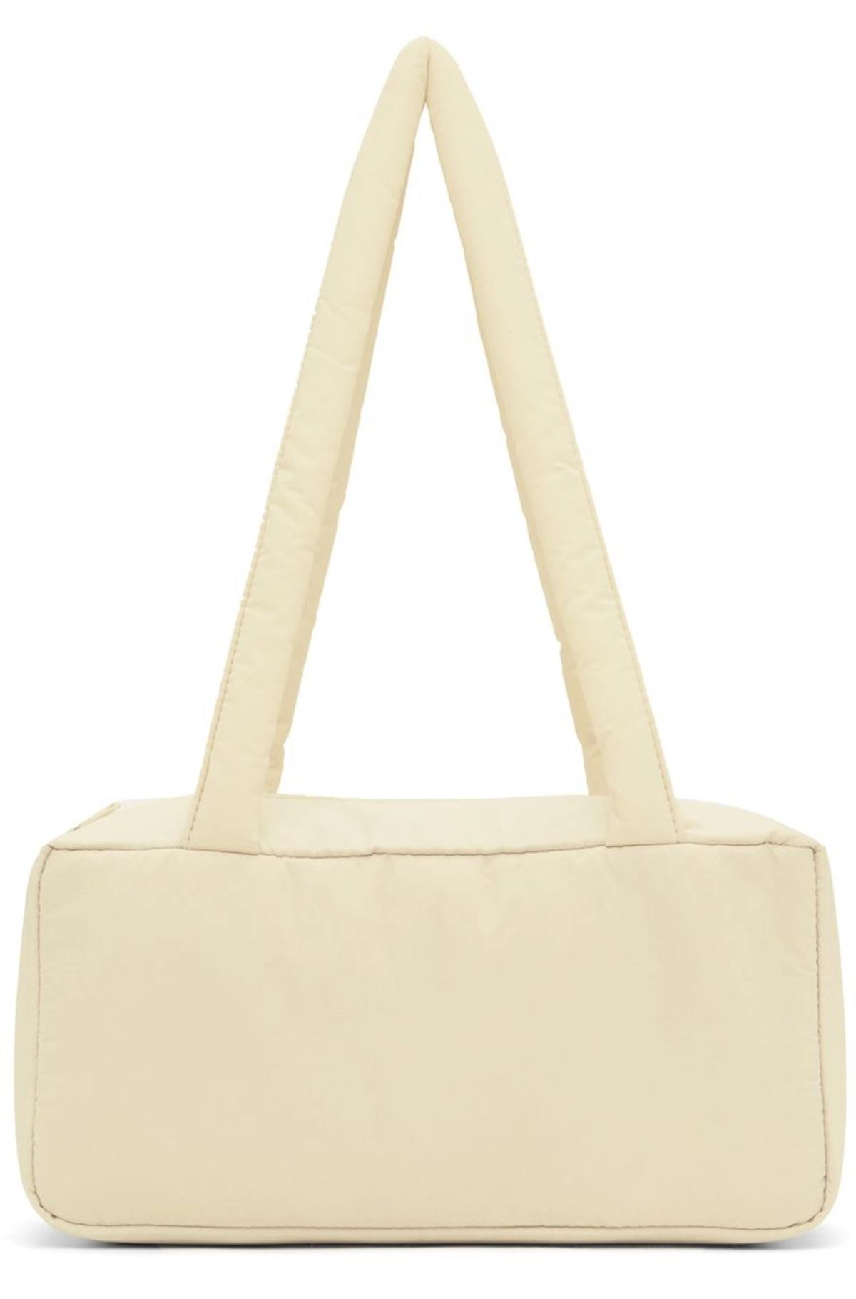 AMOMENTO Padded Square Shoulder Bag - Light Beige | Garmentory