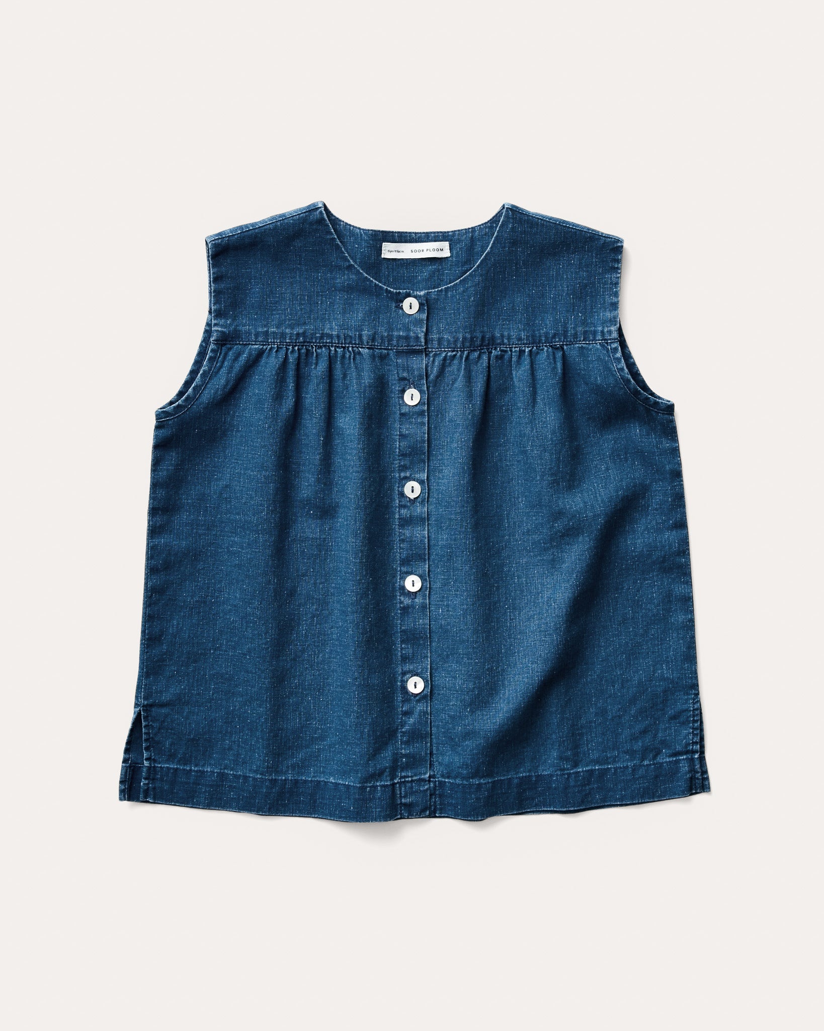 Soor Ploom Clova Blouse in Indigo | Garmentory