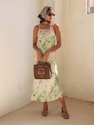 green floral floor length dress Wedtrend Women Green Floral Prom Dress with Slit A Line Off The Shoulder  Corset Long Print Wedding Party Dress – WEDTREND