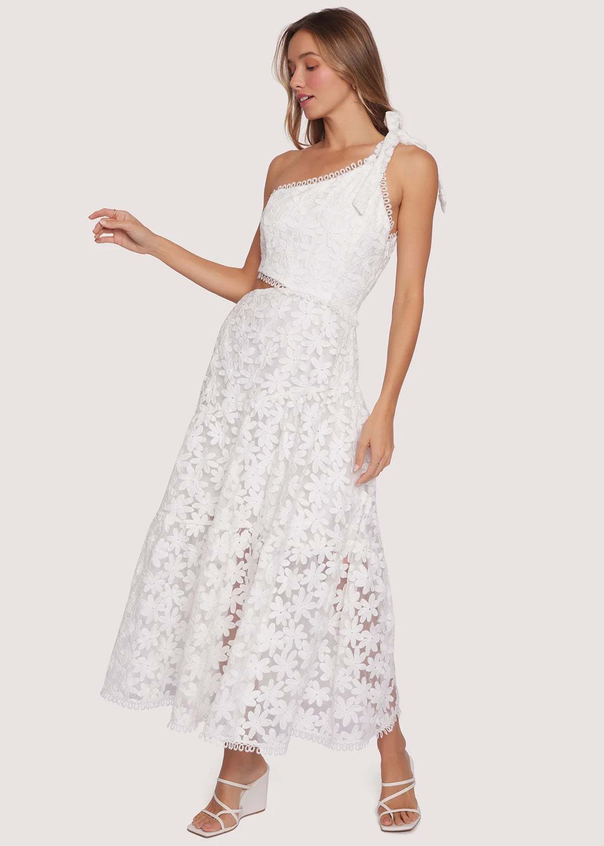 little lace white dress Girl White Princess Dress for First Communion