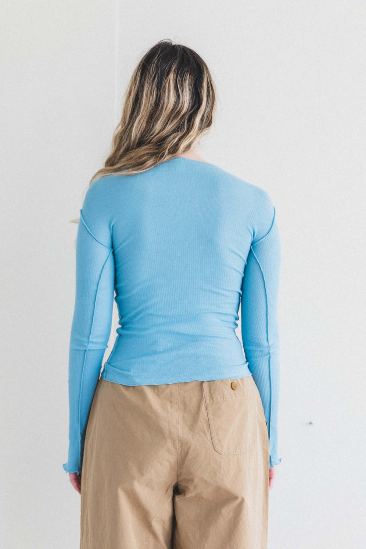 Baserange Vein Longsleeve - Brus Blue | Garmentory