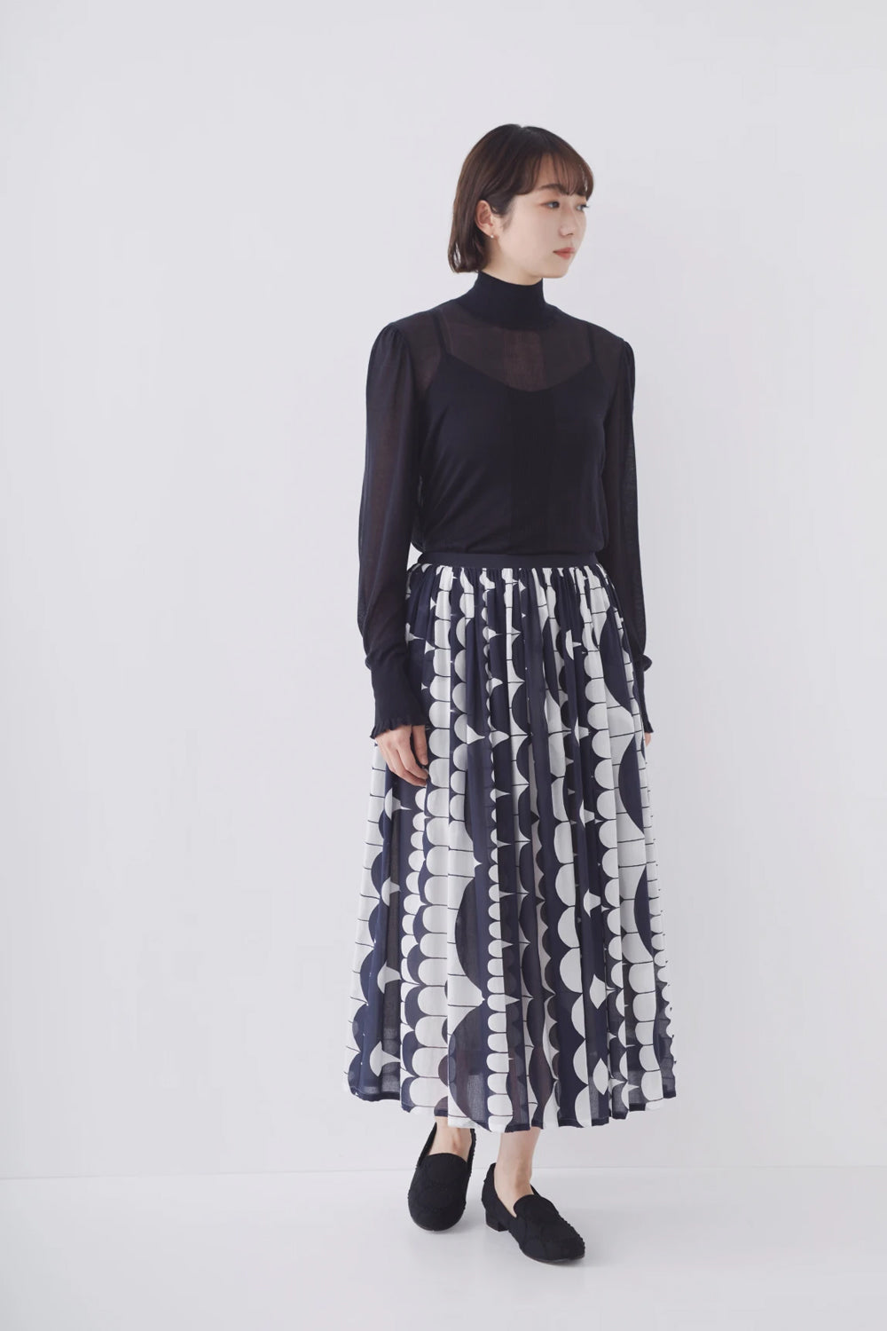 Mina Perhonen Sea Lace Skirt - Navy | Garmentory
