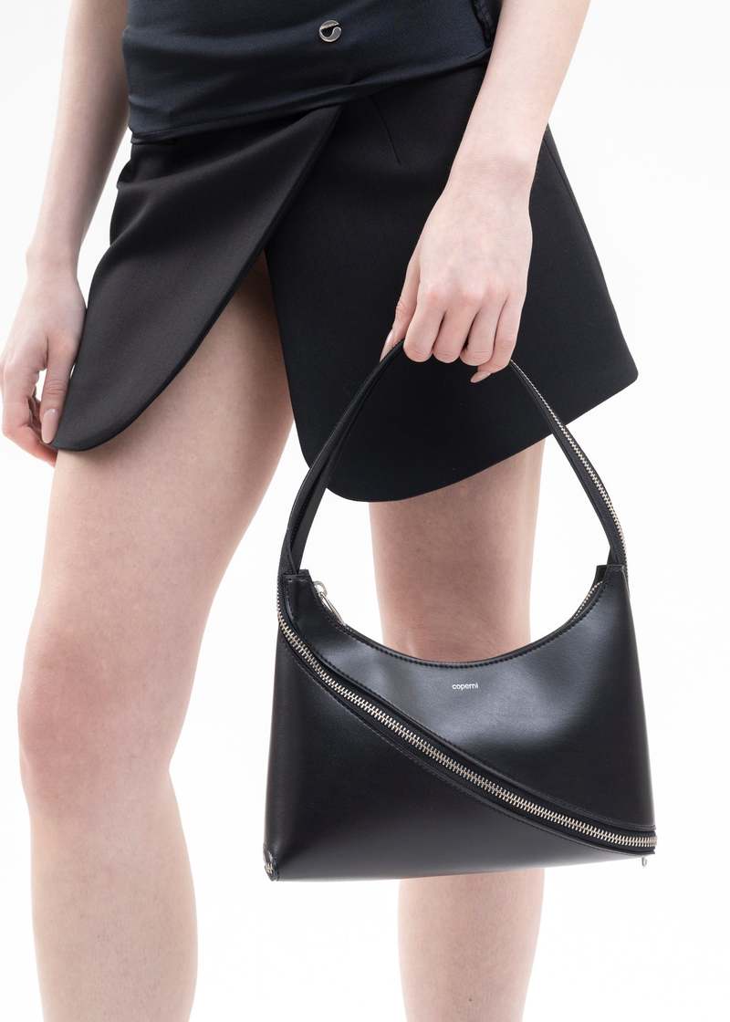 Coperni ZIP BAGUETTE BAG - BLACK | Garmentory