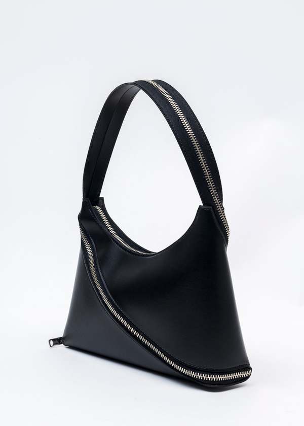 Coperni ZIP BAGUETTE BAG - BLACK | Garmentory