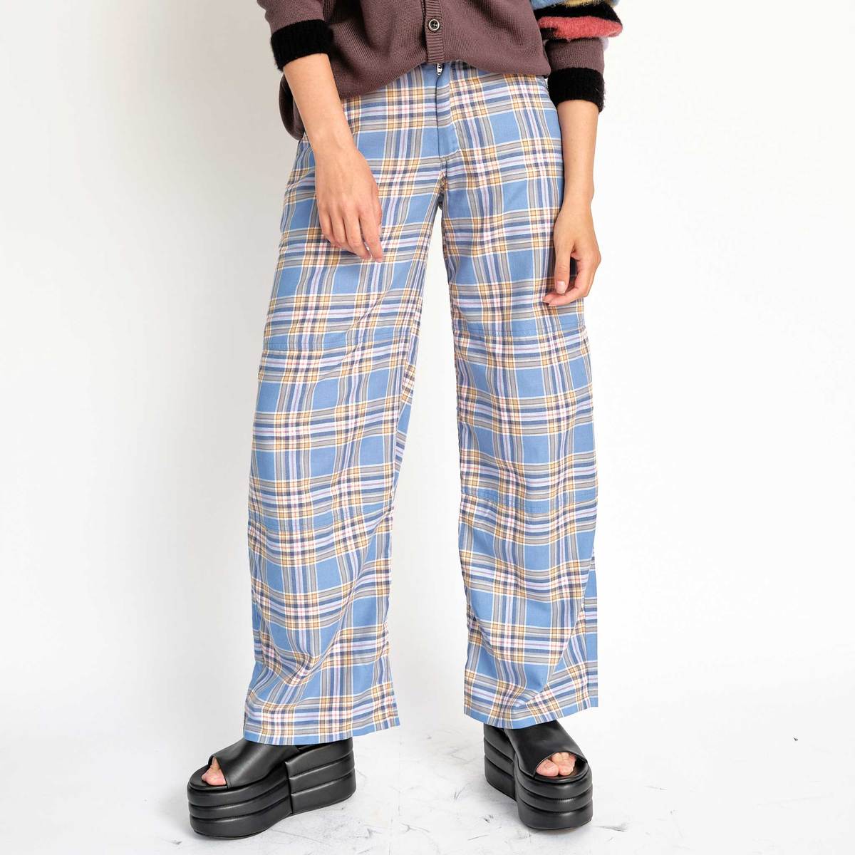 Collina Strada Lawn Pant - Sky Plaid - Image 2 of 3