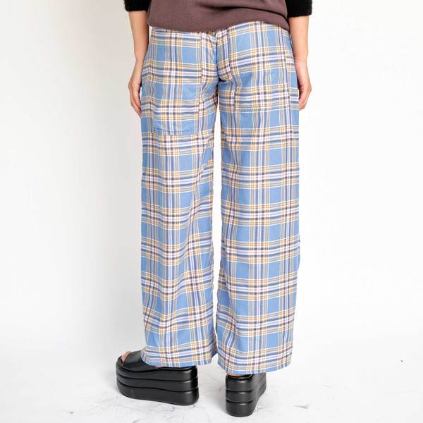 Collina Strada Lawn Pant - Sky Plaid