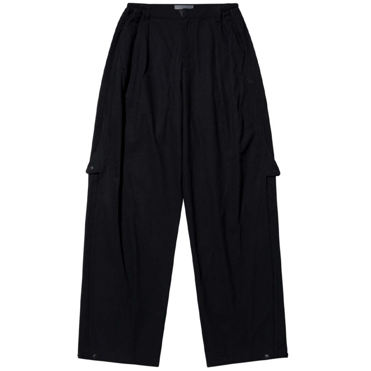 San San Gear Wide Snap Pants - Black | Garmentory