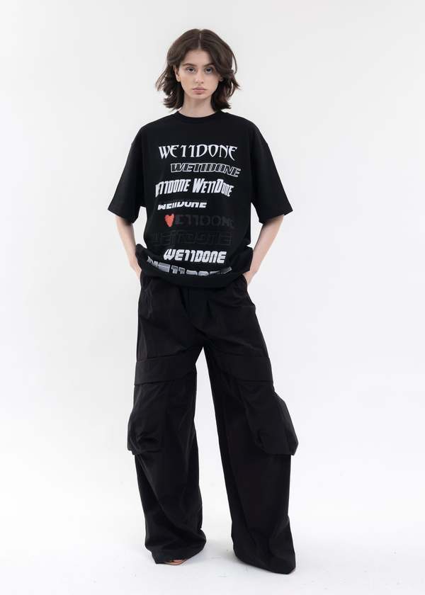 【関税込み】We11done ブラック LOVE WE11DONE Tシャツ We11done Love We11done T-shirt - Black | Garmentory