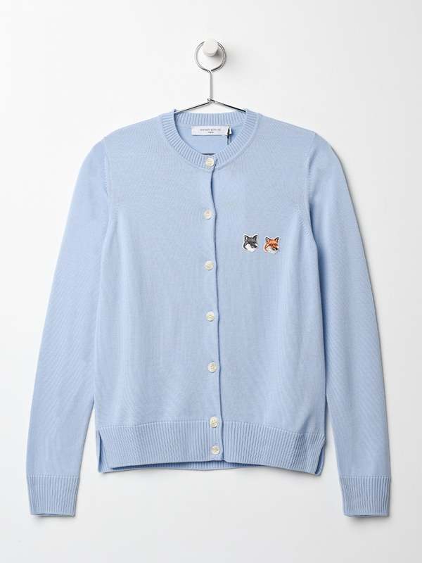 トップス Maison Kitsune FOX HEAD CRAFTY COATIGAN Maison Kitsune FOX HEAD CRAFTY COATIGAN