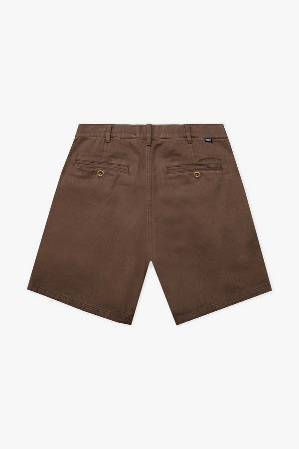General Admission Herringbone Pleated Short - Brown | Garmentory