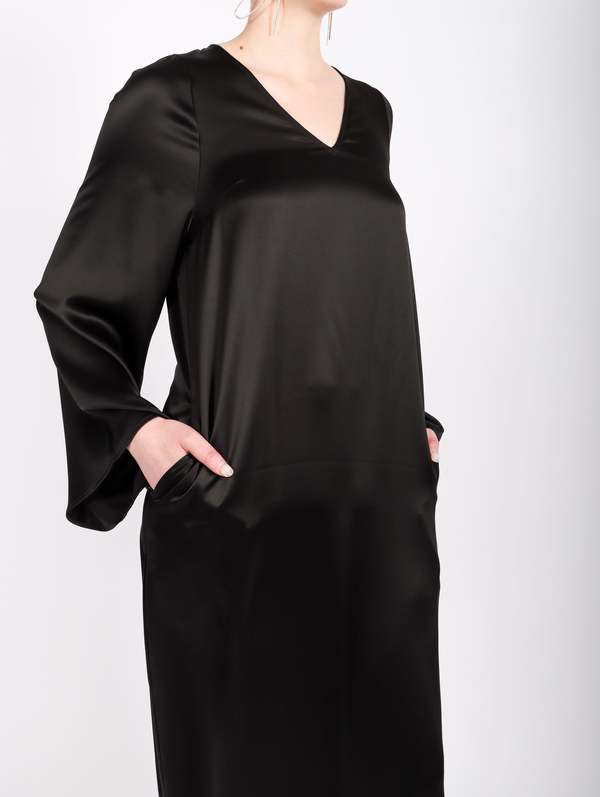 knee length dresses for ladies Brynn Long Sleeve Smocked Waist Dress main image 0
