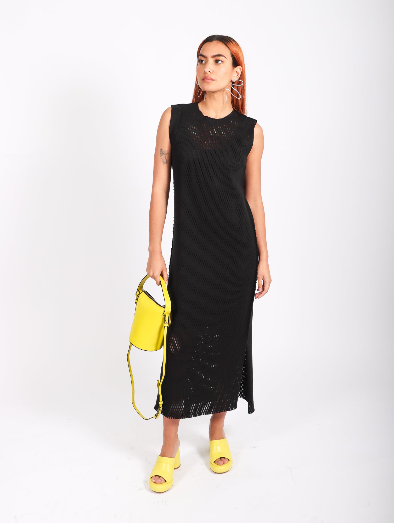 Issey Miyake Seed Mesh AP Dress - Black | Garmentory