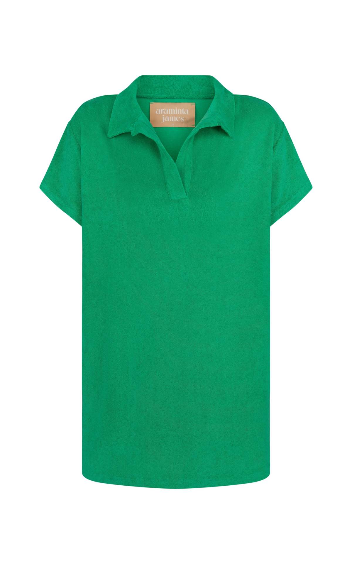 Araminta James Terry Polo Dress - Tropical Green | Garmentory