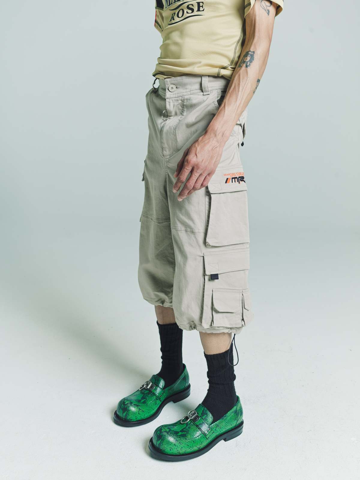 Martine Rose Pulled Cargo Shorts - Beige | Garmentory