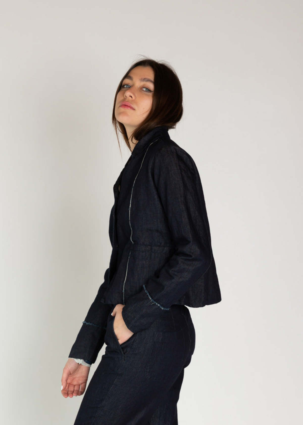 Aequamente Denim Jacket Indigo Garmentory