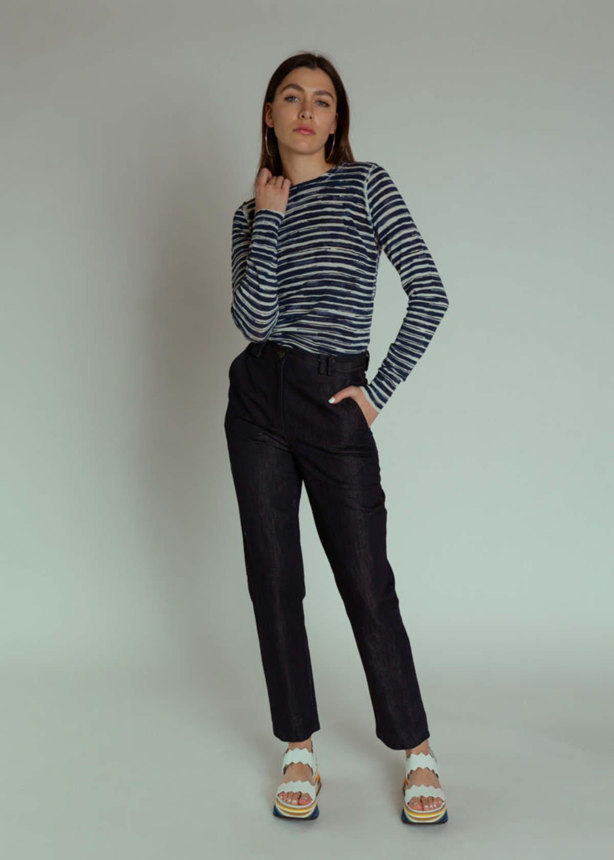 Aequamente Denim Pant - Indigo - Image 1 of 5