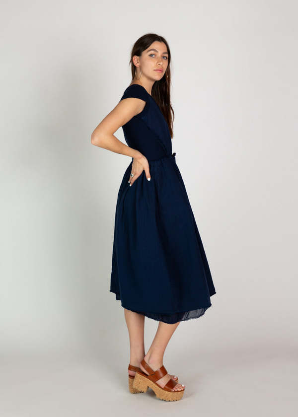 24ss H+ HANNOH WESSEL DRESS Reana ワンピース H+ Hannoh Wessel Runa Dress - Ink | Garmentory