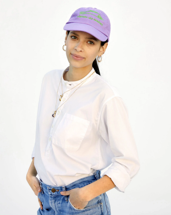 Clare V. Liberes le sardines Lavender Baseball Hat Clare V. Liberez Les Sardines Baseball Cap | Anthropologie main image 2