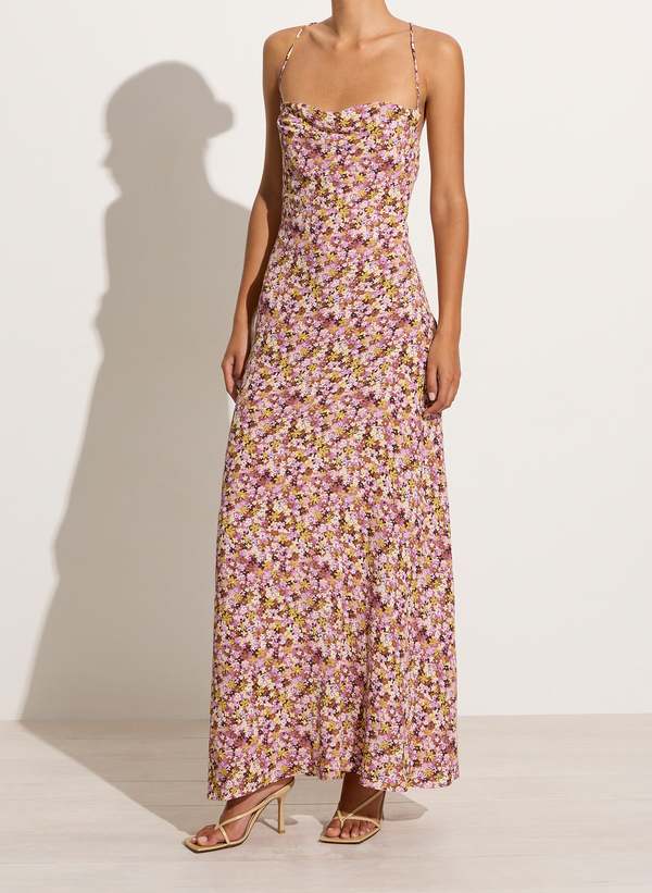 faithfull the brand lusia maxi dress Faithfull The Brand Net Sustain Lusia Floral-Print Lenzing Ecovero Crepe De Chine Maxi Dress In Red - 50% Off